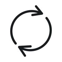 Refresh Icon Ideal for Updates and Reloading Content vector