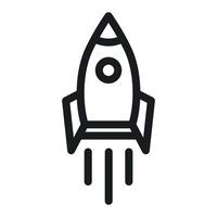 Space Rocket Launch Icon Ideal for Innovation and Technology Startups vector