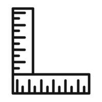 Combined Ruler Icon for Technical Drawings vector