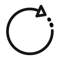 Right Rotation Arrow Icon Ideal for Image and Document Adjustments vector
