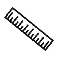 Ruler Icon Series Measurement Tool Illustrations for School and Engineering vector