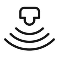 Smart Home Sensor Icon for IoT Applications and Home Security Systems vector