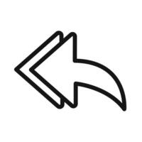 Reply All Icon Pack Email Reply Illustrations for Digital Communication vector
