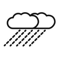 Rain Icon for Weather Forecasting Apps and Travel Planning Tools vector
