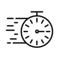 Time Fast Icon for Speed and Efficiency Tools vector