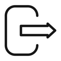 Logout Sign Out Icon Ideal for Exiting Systems vector