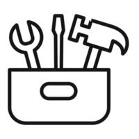 Handy Toolbox Icon for Technical Support and DIY Enthusiasts vector