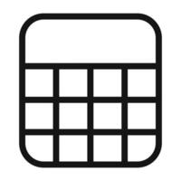Table Layout Icon Pack Data Table Illustrations for Business and Analytics vector