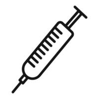 Medical Syringe Icon for Vaccination Campaigns vector