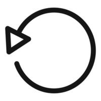Undo Action Arrow Icon Ideal for Reversing Changes and Corrections vector