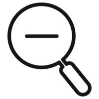 Zoom Out Icon Ideal for Graphic Design vector