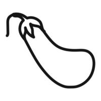 aubergine icon mark in filled style vector