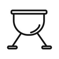 brazier icon mark in filled style vector