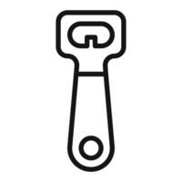 Bottle opent icon mark in filled style vector
