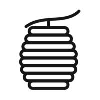 Beehive honeycomb icon mark in filled style vector