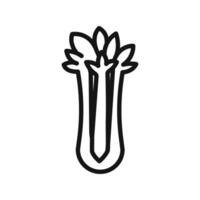 Celery icon mark in filled style vector
