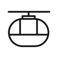 cableway funicular icon mark in filled style vector