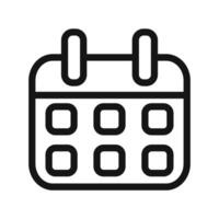 Calendar icon mark in filled style vector
