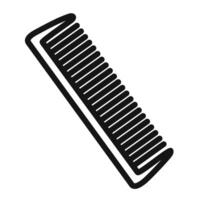 comb icon mark in filled style vector