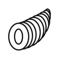 cornucopia mark in filled style vector