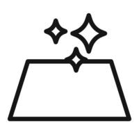 clean surface icon mark in filled style vector