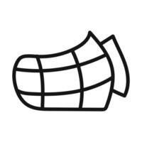 Dog muzzle icon mark in filled style vector