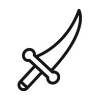 dagger icon mark in filled style vector