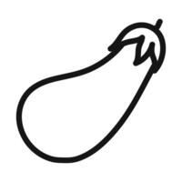 Eggplant icon mark in filled style vector