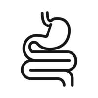 Digestive system icon mark in filled style vector