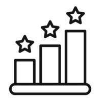 customer product rating icon mark in filled style vector