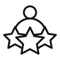 experience icon mark in filled style vector