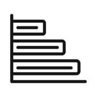 Gantt chart icon mark in filled style vector