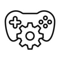 Game developing icon mark in filled style vector