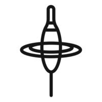 Fishing float icon mark in filled style vector