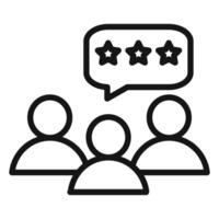 Feedback icon mark in filled style vector