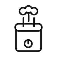 Humidifier icon mark in filled style vector