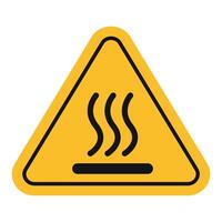 Hot surface do not touch danger sign icon vector