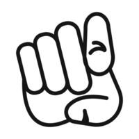Index Finger pointing icon vector