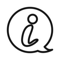 information icon mark in filled style vector