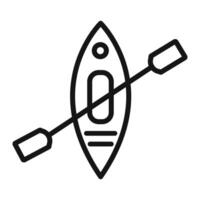 kayak icon mark in filled style vector