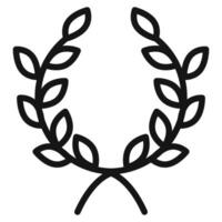 laurel wreath icon vector