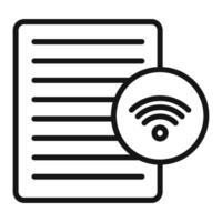 News Feed icon mark in filled style vector