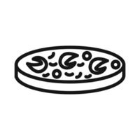 paella icon mark in filled style vector