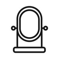 mirror Icon mark in filled style vector