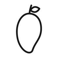 Mango icon mark in filled style vector