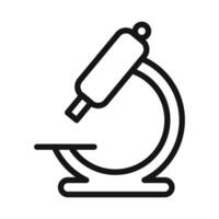 microscope icon mark in filled style vector