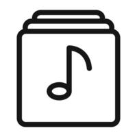 playlist icon mark in filled style vector