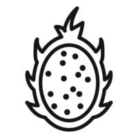 pitaya icon mark in filled style vector