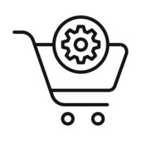 Procurement icon mark in filled style vector
