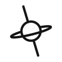 quasar icon mark in filled style vector